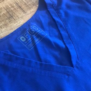 FIGS Scrub Top- Large- Royal Blue